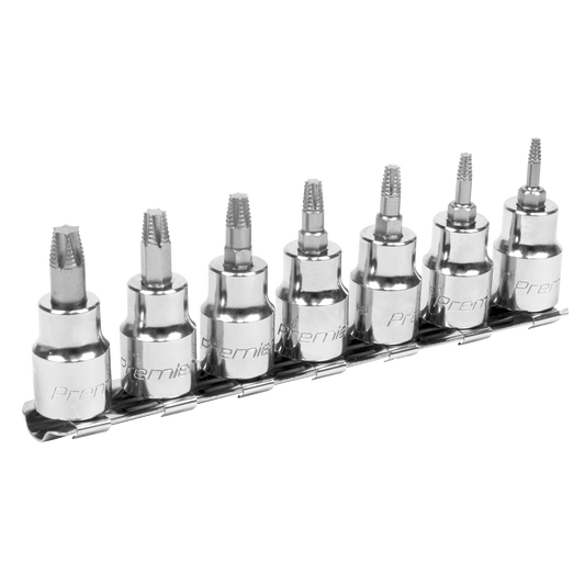 Premier Lock-On™ TRX-Star* Socket Bit Set 3/8"Sq Drive 7pc