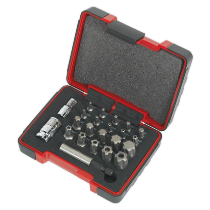 Premier TRX-P* & TRX-TS* Security Bit Set 1/4" & 3/8"Sq Drive 23pc