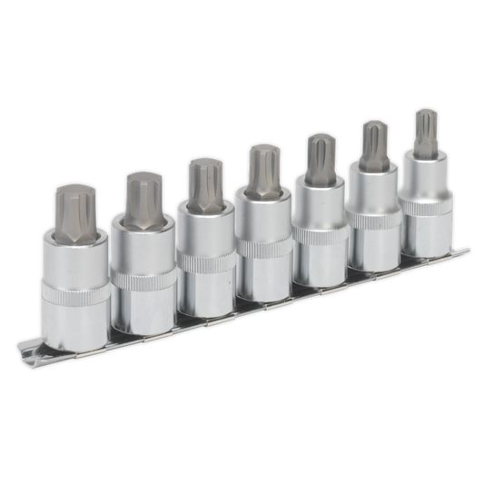 Premier Ribe Socket Bit Set 1/2"Sq Drive 55mm 7pc