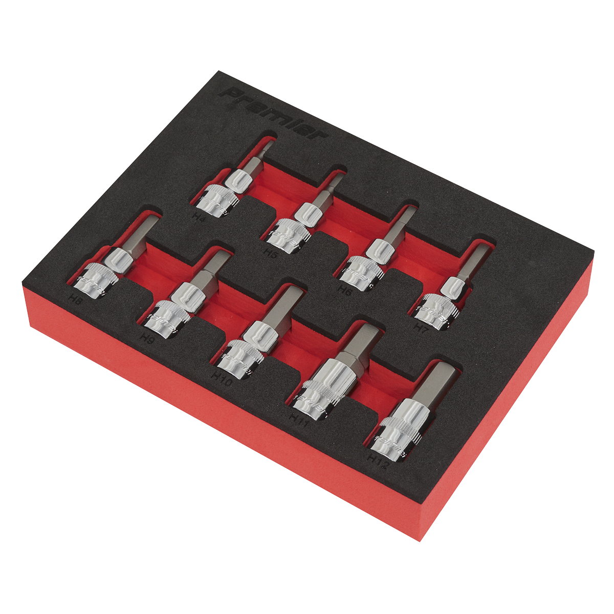 Premier Hex Socket Bit Set 3/8"Sq Drive 9pc
