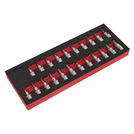 Premier TRX-Star*/Hex/Spline Socket Bit Set 3/8"Sq Drive 22pc