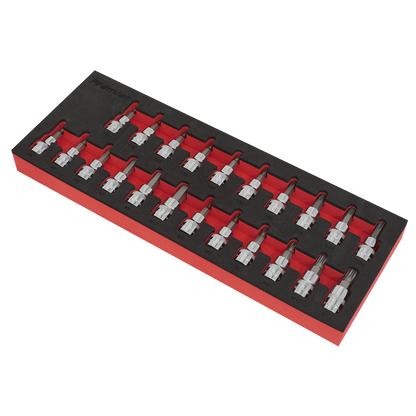 Premier TRX-Star*/Hex/Spline Socket Bit Set 3/8"Sq Drive 22pc