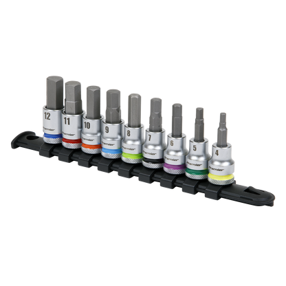 Premier Platinum Hex Socket Bit Set 3/8"Sq Drive 9pc