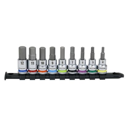 Premier Platinum Hex Socket Bit Set 3/8"Sq Drive 9pc