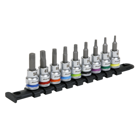 Premier Platinum TRX-Star* Socket Bit Set 3/8"Sq Drive 9pc