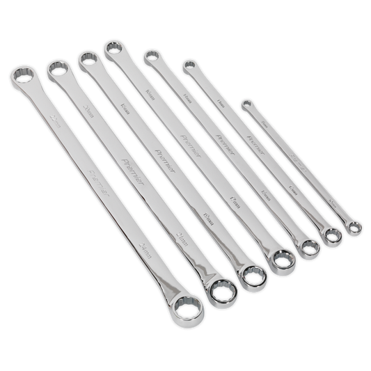 Premier Extra-Long Double End Ring Spanner Set 7pc