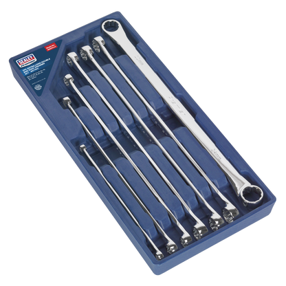 Premier Extra-Long Double End Ring Spanner Set 7pc