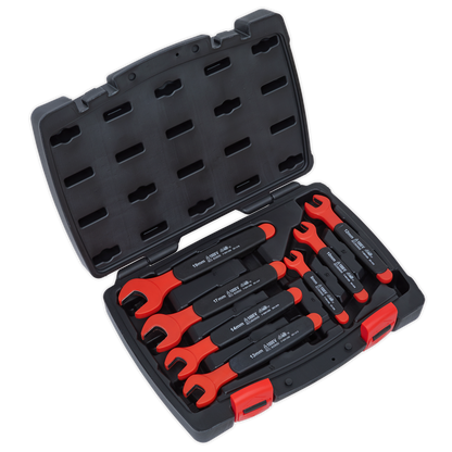 Premier Insulated Open-End Spanner Set 7pc - VDE Approved