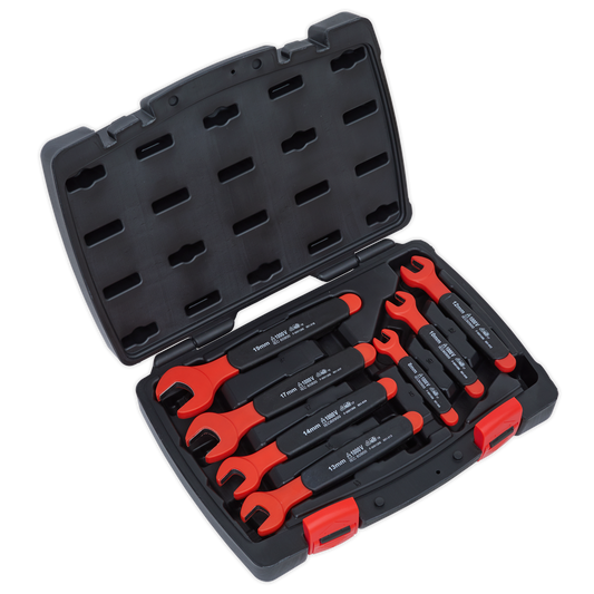 Premier Insulated Open-End Spanner Set 7pc - VDE Approved