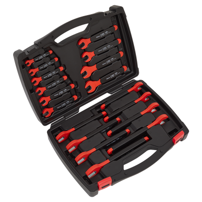 Premier Insulated Open-End Spanner Set 18pc - VDE Approved