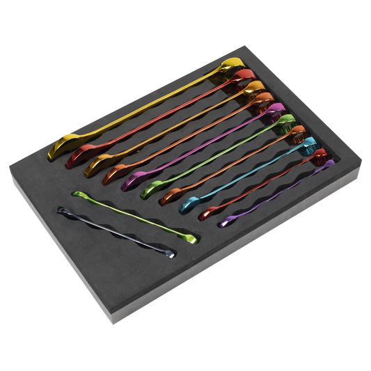 Premier Multi-Coloured Combination Spanner Set 12pc