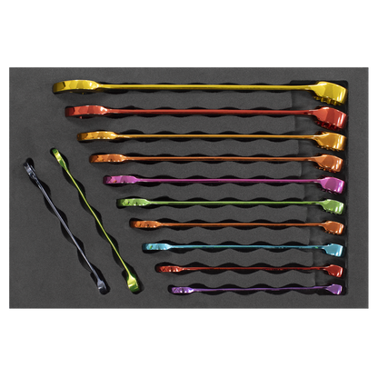 Premier Multi-Coloured Combination Spanner Set 12pc