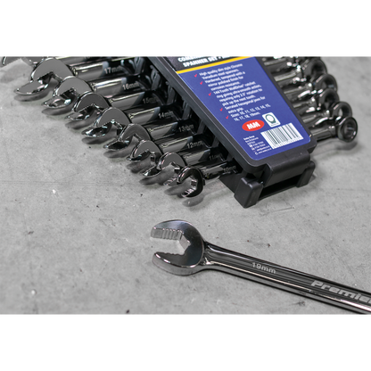 Premier Extra-Long Combination Ratchet Spanner Set 10pc