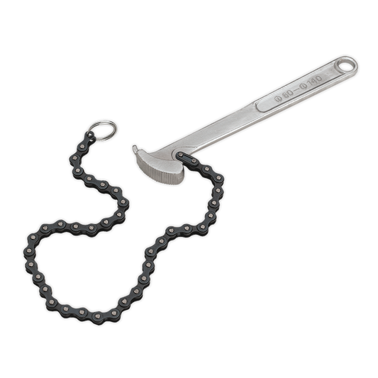 Oil Filter Chain Wrench 60-140mm Capacity