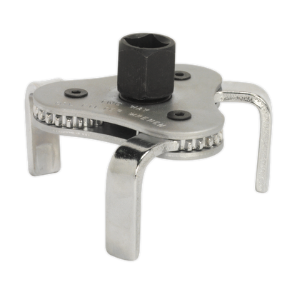 Oil Filter Claw Wrench 3/8" & 1/2"Sq Drive 63-103mm Capacity