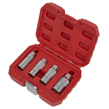 Magnetic Spark Plug Socket Set 3/8"Sq Drive 4pc