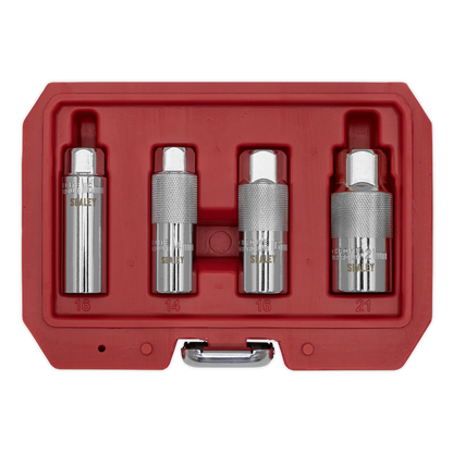 Magnetic Spark Plug Socket Set 3/8"Sq Drive 4pc