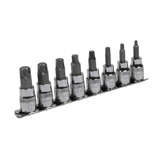 Premier Lock-On™ Hex Socket Bit Set 3/8"Sq Drive 8pc