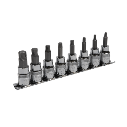 Premier Imperial Lock-On™ Hex Socket Bit Set 3/8"Sq Drive 8pc