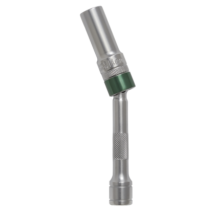 Spark Plug Socket with Universal Joint 3/8"Sq Drive 12-Point 150 x 14mm