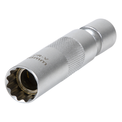 Spark Plug Socket with Universal Joint 3/8"Sq Drive 12-Point 16mm