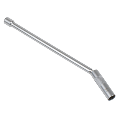 Spark Plug Socket with Universal Joint & Extension 3/8"Sq Drive 12-Point 14mm
