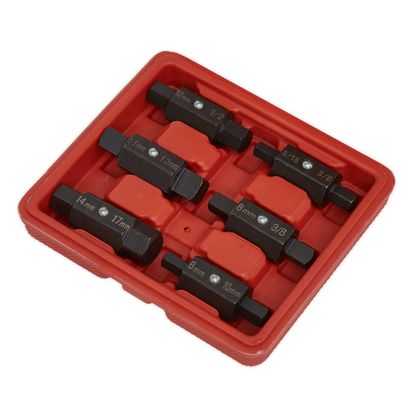Double End Oil Drain Plug Key Set 6pc