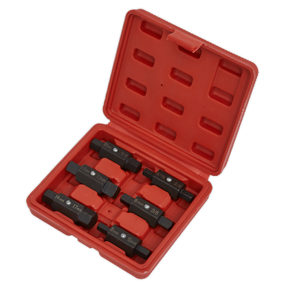Double End Oil Drain Plug Key Set 6pc