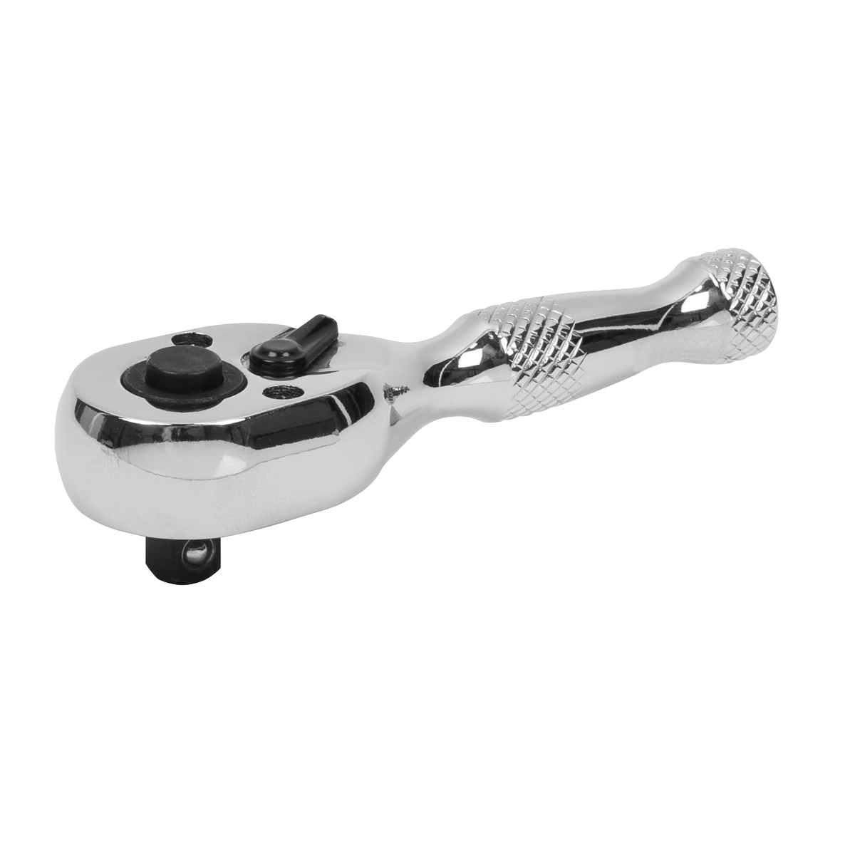 Premier Stubby Pear-Head Ratchet Wrench with Flip Reverse 1/4"Sq Drive