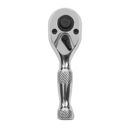 Premier Stubby Pear-Head Ratchet Wrench with Flip Reverse 1/4"Sq Drive