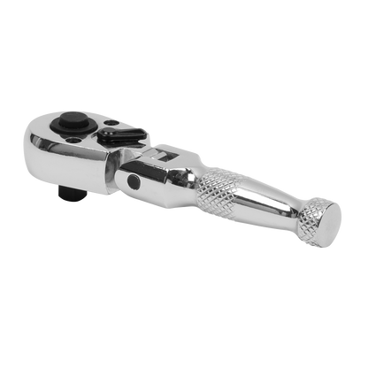 Premier Stubby Flexi-Head Ratchet Wrench 1/4"Sq Drive
