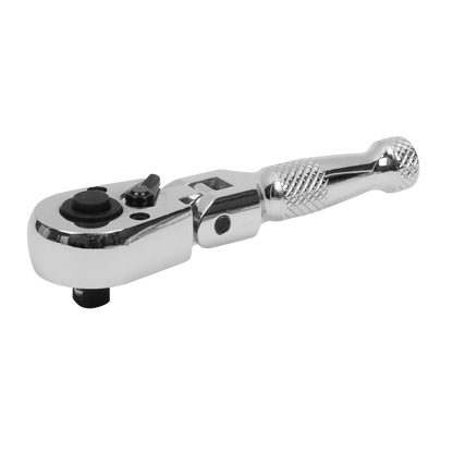 Premier Stubby Flexi-Head Ratchet Wrench 1/4"Sq Drive