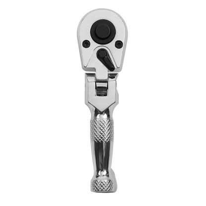 Premier Stubby Flexi-Head Ratchet Wrench 1/4"Sq Drive