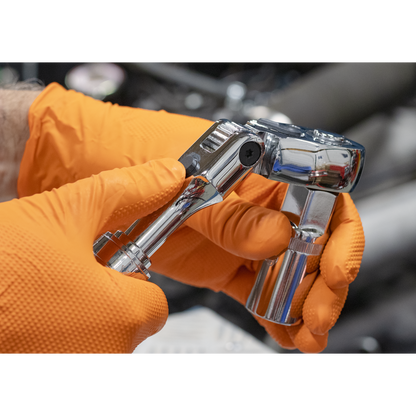 Premier Locking Flexi-Head Extendable Ratchet Wrench 1/2"Sq Drive