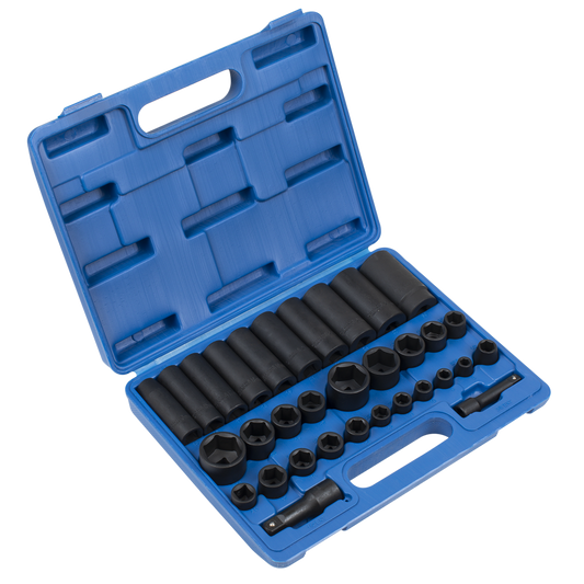 Premier Metric/Imperial Impact Socket Set 3/8" & 1/2"Sq Drive 32pc