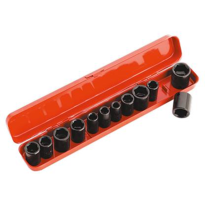 Premier Metric/Imperial Impact Socket Set 3/8"Sq Drive 12pc