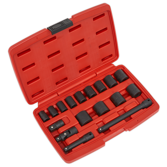Premier Impact Socket Set 3/8"Sq Drive 17pc