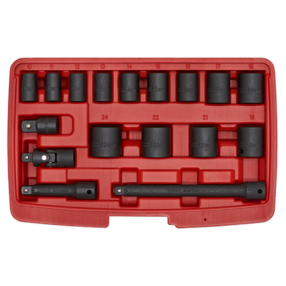 Premier Impact Socket Set 3/8"Sq Drive 17pc