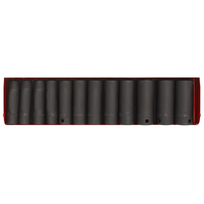Premier Metric/Imperial Deep Impact Socket Set 3/8"Sq Drive 12pc