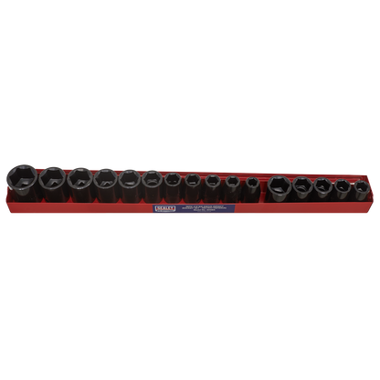 Premier Metric/Imperial Impact Socket Set 1/2"Sq Drive 16pc