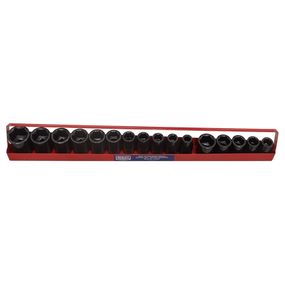 Premier Metric/Imperial Impact Socket Set 1/2"Sq Drive 16pc