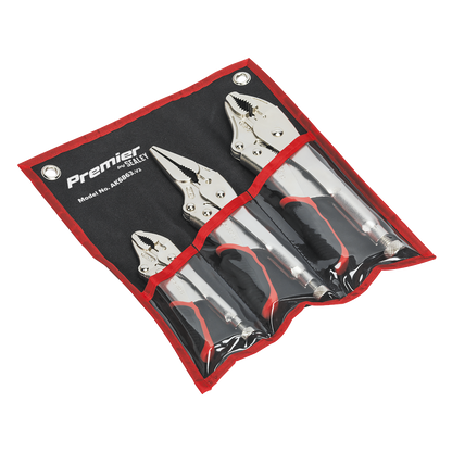 Premier Quick Release Locking Pliers Set 3pc