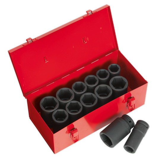 Premier Metric/Imperial Deep Impact Socket Set 3/4"Sq Drive 13pc