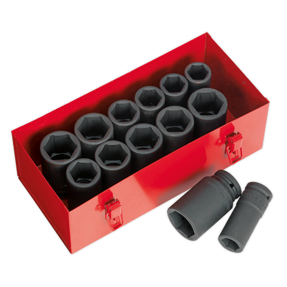 Premier Metric/Imperial Deep Impact Socket Set 3/4"Sq Drive 13pc