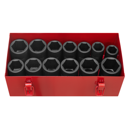 Premier Metric/Imperial Deep Impact Socket Set 3/4"Sq Drive 13pc