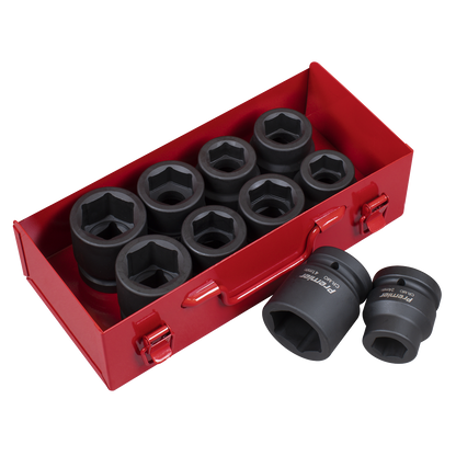 Premier Metric/Imperial Impact Socket Set 1"Sq Drive 10pc