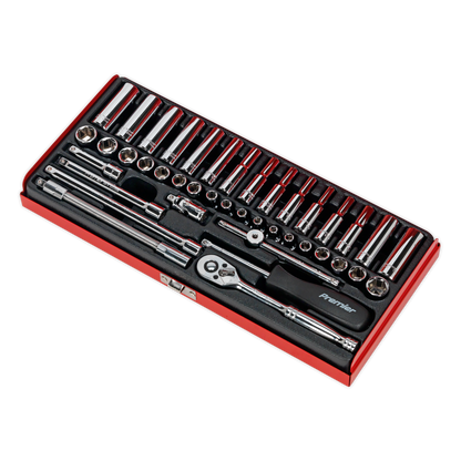 Premier Metric/Imperial Socket Set 1/4"Sq Drive 41pc