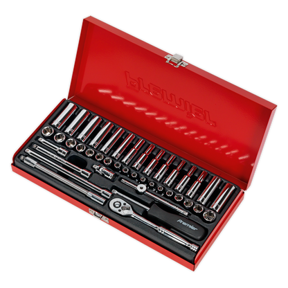 Premier Metric/Imperial Socket Set 1/4"Sq Drive 41pc