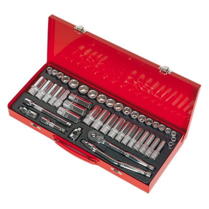 Premier Metric/Imperial Socket Set 3/8"Sq Drive 45pc