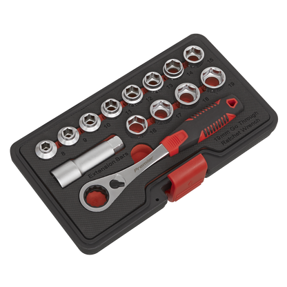 Premier Low Profile Go-Through Socket Set 14pc